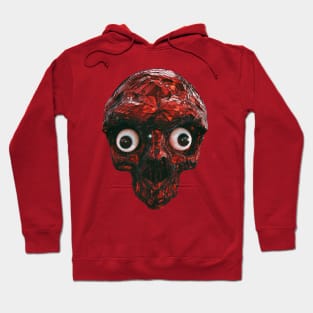 BOO BOO RED SKULL WITH EYES Hoodie